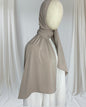 Hijab taupe sand